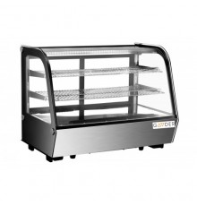 Настольная холодильная витрина Gooder XCW-120LS 120 л, Нержавейка, Раздвижная дверь | BU HORECA