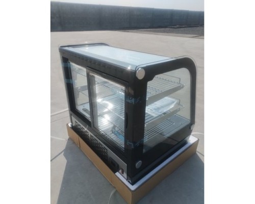 Настольная холодильная витрина Gooder XCW-120LS 120 л, Нержавейка, Раздвижная дверь | BU HORECA