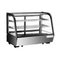 Настольная холодильная витрина Gooder XCW-160LS 160 л, Нержавейка, Раздвижные двери | BU HORECA