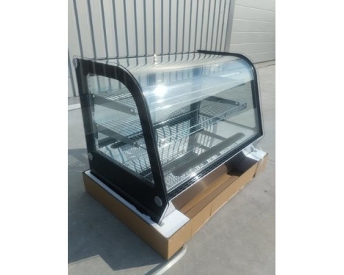Настольная холодильная витрина Gooder XCW-160LS 160 л, Нержавейка, Раздвижные двери | BU HORECA