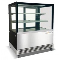 Кондитерская витрина Gooder FC-400SCD Cube | Нержавейка, LED, 2 полки | BU HORECA