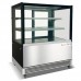 Кондитерская витрина Gooder FC-400SCD Cube | Нержавейка, LED, 2 полки | BU HORECA