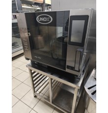 Пароконвектомат гастрономический Unox XEVC-0511-E1R с подставкой бу