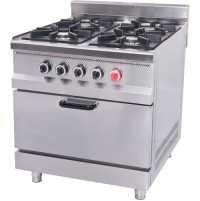 Плита 4-х конфорочная с духовым шкафом и газовым контроллером 70S-МО15-4F