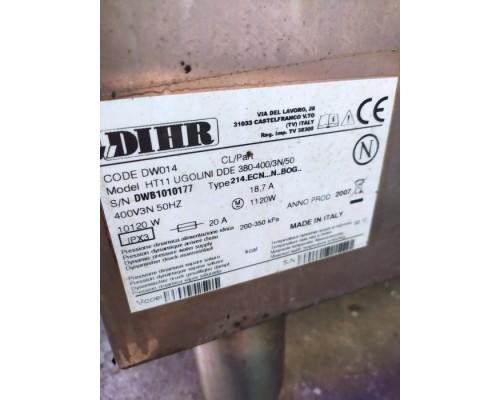 Машина посудомийна купольна Dihr HT 11 Машина посудомийна купольна Dihr HT 11