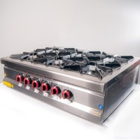Плита 6-ти конфорочная настольная с газовым контроллером 70MX-6S