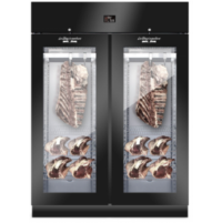 Шафа для зберігання сиру і салямі STG Meat 1500 Glass LCD Black Everlasting (AC7018)