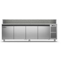 Стіл для піци EN60x40 | 4 дверний, -2°...+8°C, гранітна стільниця, 710 мм, R290, клас C | BU HORECA