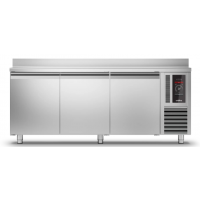 Багатотемпературний стіл Vision | 3 дверний, -5°...+15°C, зі стільницею та бортом, 760 мм, R290, клас D | BU HORECA