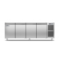 Холодильный стол Master GN | 4 дверные, -2°...+8°C, без столешницы, 660 мм, R290, класс B | BU HORECA