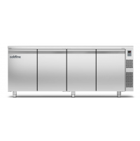 Холодильний стіл Master GN | 4 дверний, -2°...+8°C, зі стільницею, 760 мм, під виносний холод | BU HORECA