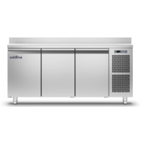 Морозильний стіл Master GN | 3 дверний, -15°...-22°C, зі стільницею та бортом, 660 мм, R290, клас D | BU HORECA