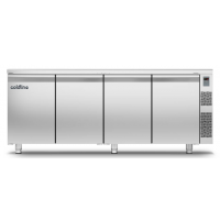 Морозильний стіл Master GN | 4 дверний, -15°...-22°C, зі стільницею, 760 мм, під виносний холод | BU HORECA