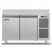 Холодильний стіл Master 600 | 2 дверний, -2°...+8°C, зі стільницею та бортом, 760 мм, R290, клас A | BU HORECA