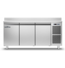 Холодильний стіл Master 600 | 3 дверний, -2°...+8°C, зі стільницею та бортом, 760 мм, R290, клас A | BU HORECA