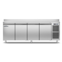 Холодильний стіл Master 600 | 4 дверний, -2°...+8°C, зі стільницею та бортом, 660 мм, R290, клас B | BU HORECA