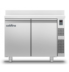 Холодильний стіл Master 600 | 2 дверний, -2°...+8°C, зі стільницею та бортом, 710 мм, під виносний холод | BU HORECA
