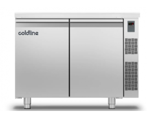 Холодильний стіл Master 600 | 2 дверний, -2°...+8°C, зі стільницею, 660 мм, під виносний холод | BU HORECA