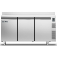 Холодильный стол Master 600 3 дверная, -2°...+8°C, со столешницей и бортом, 710 мм, под выносной холод | BU HORECA
