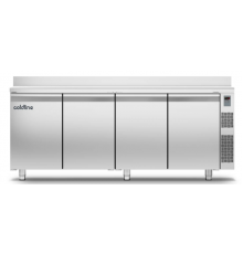 Холодильный стол Master 600 4 дверная, -2°...+8°C, со столешницей и бортом, 710 мм, под выносной холод | BU HORECA