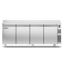 Холодильный стол Master 600 4 дверная, -2°...+8°C, со столешницей и бортом, 760 мм, под выносной холод | BU HORECA