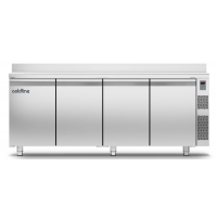 Холодильний стіл Master 600 | 4 дверний, -2°...+8°C, зі стільницею та бортом, 660 мм, під виносний холод | BU HORECA