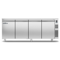 Морозильний стіл Master 600 | 4 дверний, -15°...-22°C, зі стільницею, 760 мм, під виносний холод | BU HORECA