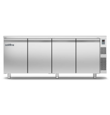 Морозильний стіл Master 600 | 4 дверний, -15°...-22°C, зі стільницею, 660 мм, під виносний холод | BU HORECA
