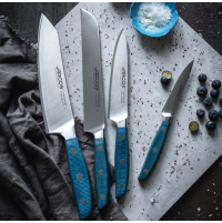 Ніж для чищення Arcos Brooklyn 100 мм | Професійний, нержавіюча сталь Nitrum, блакитний | BU HORECA