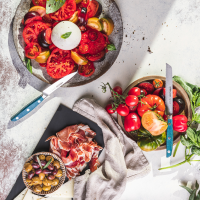 Ніж для томатів Arcos Brooklyn 130 мм | Професійний, зубчастий, нержавіюча сталь Nitrum, блакитний | BU HORECA