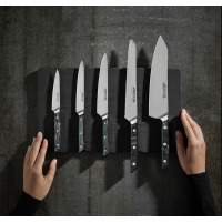 Ніж для хліба Arcos Eclipse 200 мм | Професійний, зубчастий, нержавіюча сталь Nitrum, чорний | BU HORECA