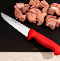 Ніж м'ясника Arcos 2900 200 мм | Професійний, обробний, нержавіюча сталь, червоний | BU HORECA