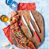 Ніж столовий стейковий Arcos | Дерев'яна ручка, нержавіюча сталь | BU HORECA