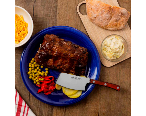 Ніж столовий Arcos для м'яса | Дерев'яна ручка, 90 мм, коричневий | BU HORECA