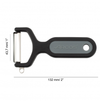 Ніж для чищення Arcos 130 мм | Професійний, нержавіюча сталь, чорний | BU HORECA