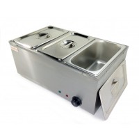 Марміт настільний на 3 гастроємності BM3 (GN 1/3) | Електричний марміт для перших та других страв | BU Horeca