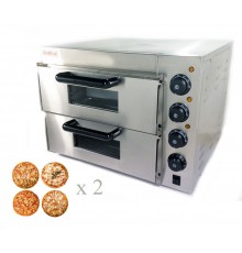 Печь для пиццы 4+4х20 электрическая PO2