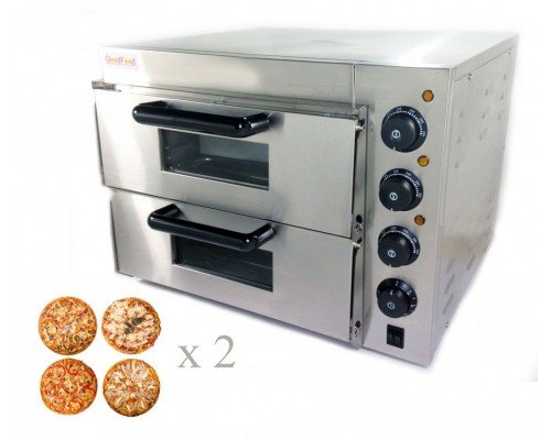 Печь для пиццы 4+4х20 электрическая PO2