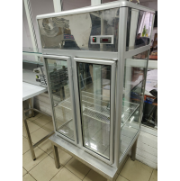 Вітрина кондитерська настільна КУБ 800 мм | Професійна, +2°...+8°C | BU HORECA