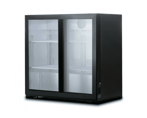 Шафа барна холодильна HURAKAN HKN-DB205S | 200 л, Скляні двері, 865 мм | BU HORECA