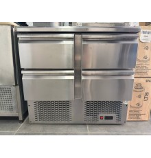 Стіл холодильний POLAIR TMi2GN-22-G Б/В | 4 шухляди, 184 л, -2°...+10°C, з бортом | BU HORECA