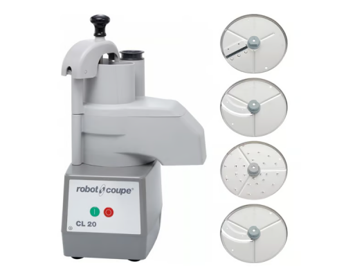 Професійна овочерізка Robot-Coupe CL 20 (4 диски) | Настільна, 1500 об/хв, 50 кг/год | BU Horeca