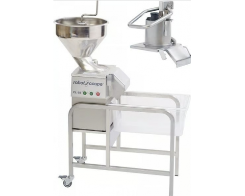 Професійна овочерізка Robot-Coupe CL 55 (2 вирви) | 400 кг/год, 375/750 об/хв, 380 В | BU Horeca