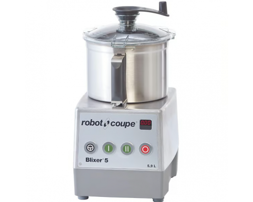 Бліксер Robot-Coupe Blixer 5 - 2V | Професійний, 5.9 л, 3000 об/хв, 1.5 кВт, 380 В | BU Horeca