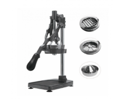 Апарат нарізки овочів та фруктів з соковитискачем для цитрусових (прес для гранату) | 4 насадки, чавун, нержавіюча сталь