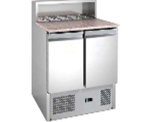 Стіл холодильний для піци (Саладетта) | Гранітна стільниця, 2 двері, +2°...+8°C, 240 л | BU Horeca