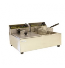 Фритюрниця електрична (Двопостова) | Професійна, 2х8 л, 260°C, 5 кВт, 220 В | BU Horeca