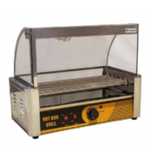 Гриль роликовий зі склом | Професійний, 5 роликів, 460 мм, 300°C, 0.75 кВт | BU Horeca