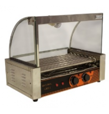 Гриль роликовий зі склом | Професійний, 7 роликів, 460 мм, 300°C, 1.1 кВт | BU Horeca