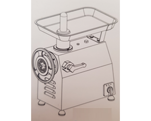 М'ясорубка електрична Enterprise | Професійна, 250 кг/год, 0.85 кВт, з реверсом | BU Horeca